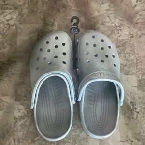 New with tags Glittery Crocs